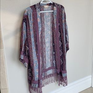 Blue and purple shrug